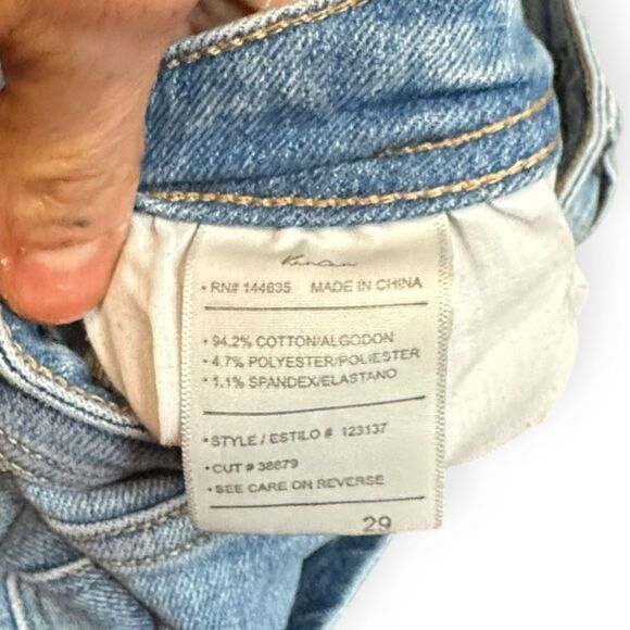 KANCAN Women’s Light Wash High Rise Front Seam Flare Jeans Size 29 Style #123137 - Picture 5 of 7